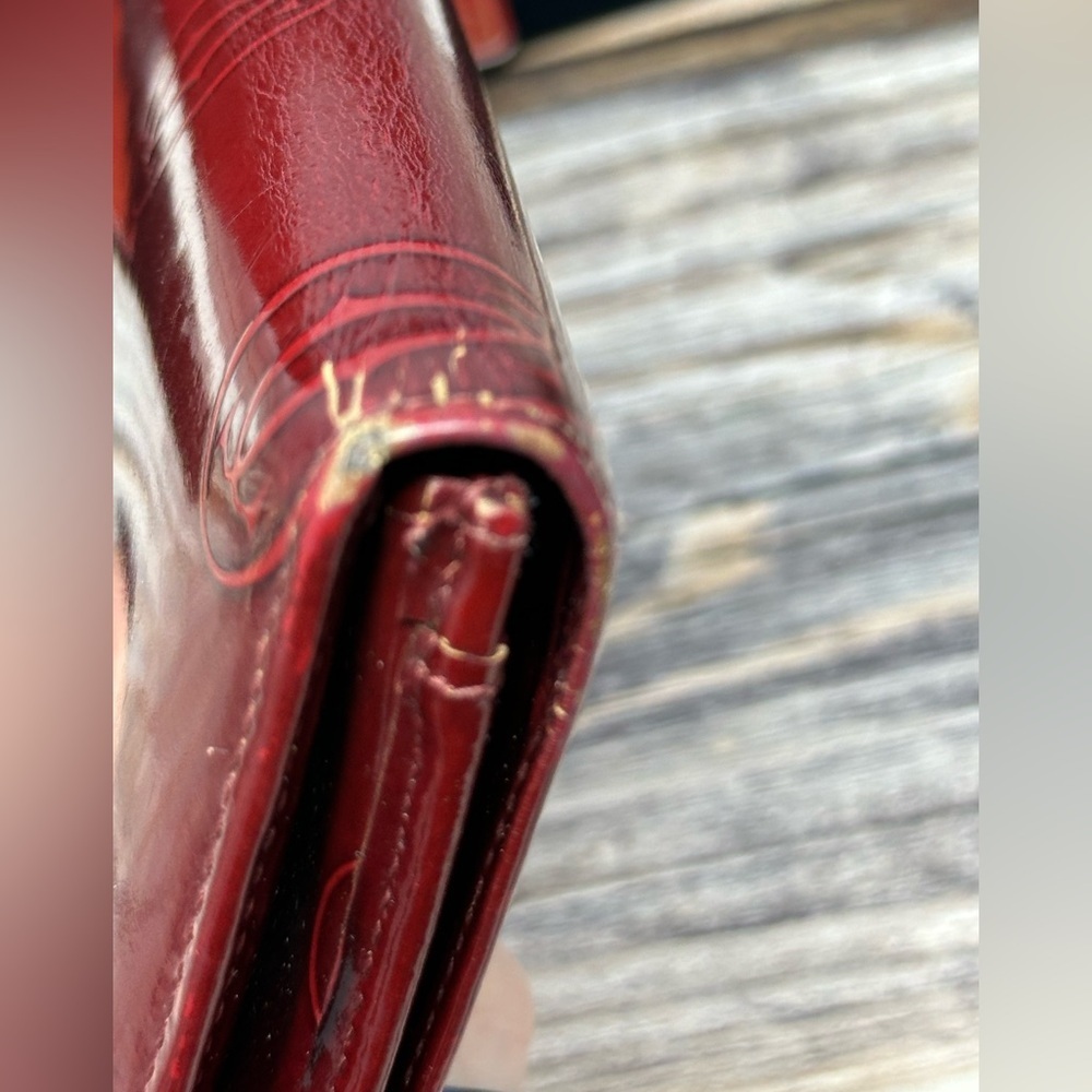 Cartier Red Glossy Long Leather Happy Birthday Wallet GUC Dust Bag, Box, Cards​​ - Picture 6 of 16